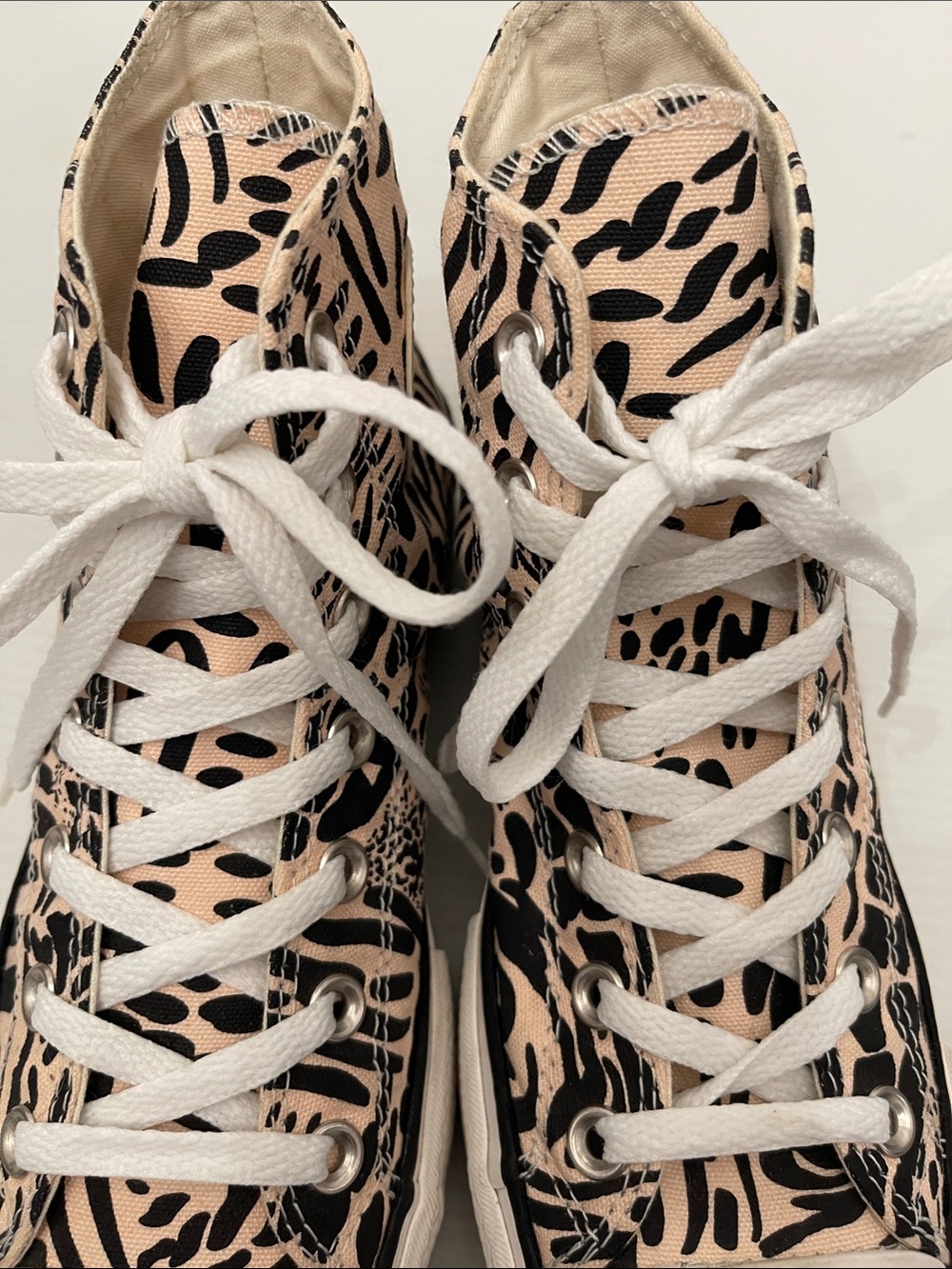 CONVERSE ALL STAR HIGH TOP JUNGLE ART PRINT SNEAKERS WOMENS SIZE 7 - Picture 8 of 13